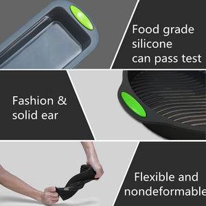 Juego de utensilios <span class=keywords><strong>para</strong></span> hornear de silicona antiadherente sin BPA, bandeja <span class=keywords><strong>para</strong></span> pan, bandeja <span class=keywords><strong>para</strong></span> hornear, bandeja <span class=keywords><strong>para</strong></span> rosquillas <span class=keywords><strong>para</strong></span> comida, postre, magdalenas, uso decorativo - Product Image 6