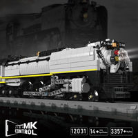 Moule King 12001-12038 World Railway Series les locomotives à vapeur Train télécommandé enfants jouets cadeaux ensembles de blocs de construction