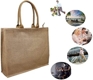 Factory <strong>Wholesale</strong> Custom Printed Wedding Shopping Gift PE <strong>Tote</strong> <strong>Bags</strong> Eco-Friendly Reusable Gunny Burlap <strong>Jute</strong> <strong>Tote</strong> Custom Logo - Product Image 6