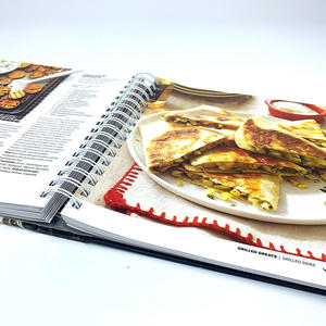 Livre de recettes relié en carton rigide personnalisé, impression offset professionnelle en flexographie couleur, reliure à spirale dissimulée, cuisine - Product Image 5