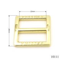 Boucle coulissante en métal classique de luxe Boucle Tri glisse Ajusteur de sangle Sangle personnalisée Harnais Ceinture Artisanat Réglable