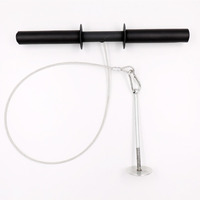 Rodillo de Muñeca DZH DWR001 de Hierro, 39CM, Duradero, 0.7KG, Entrenador de Antebrazo, Blaster para Entrenamiento de Lucha de Brazos