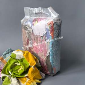 Trapos de Algodón Textil Mixtos para Limpieza Industrial, Trapos de Algodón de Colores Blanqueados, Trapos Mixtos de Algodón para Limpieza Industrial - Product Image 1