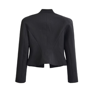 PB&ZA Damen 2026 Frühling/Sommer Neue Mode Schwarzer <span class=keywords><strong>Blazer</strong></span> Mantel Vintage-Knopfleiste Figurbetonte Kurze Damen-Oberbekleidung Chic - Product Image 2