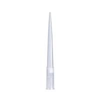 Embouts de pipette en plastique jaunes jetables pour laboratoire, capacité de 200 microlitres (200 µl), sachet de 200 unités, manipulation de liquides clairs