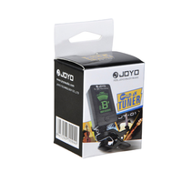 Accordeur de guitare chromatique à pince JOYO JT-01 avec écran LCD numérique rotatif à 360 degrés pour instruments à cordes (guitare, basse, violon) en plastique