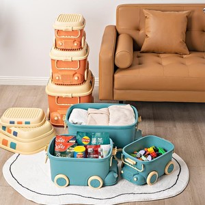 Boîte de rangement en gros pour jouets d'enfants, petit train, vêtements de bébé, collations, articles divers, organiseur - Product Image 4