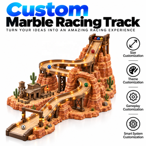 Pista de Canicas Personalizada para Interiores, Equipo de Juegos para Centro de Entretenimiento, Juego Interactivo de Carreras de Canicas - Product Image 1