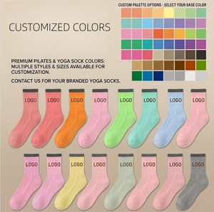 Calcetines de Yoga <span class=keywords><strong>JINGOU</strong></span> con Logotipo Personalizado, Antideslizantes, para Mujer y Hombre, Venta al Por Mayor, Calcetines Deportivos para Pilates con Agarre de Silicona, MOQ Bajo - Product Image 5