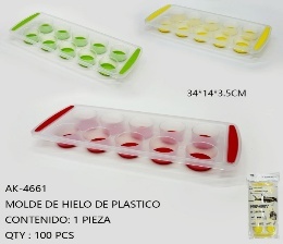 Stampo per ghiaccio rettangolare in plastica, facile da sformare, per la produzione di ghiaccio AK-4661 - Product Image 3