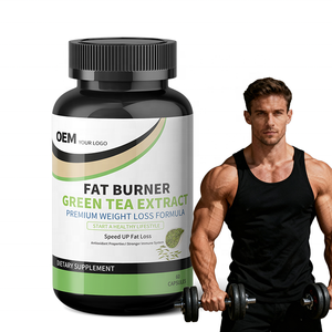 Capsules d'extrait de thé vert biologique OEM, complément alimentaire à base de café vert, caféine, brûleur de graisse naturel - Product Image 1