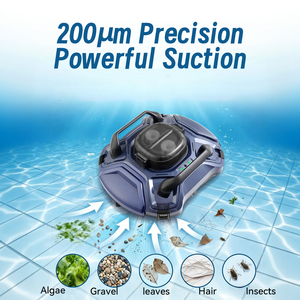 <span class=keywords><strong>Robot</strong></span> nettoyeur de <span class=keywords><strong>piscine</strong></span> <span class=keywords><strong>à</strong></span> longue autonomie 5000 mAh, 110+ minutes d'autonomie, aspirateur robotisé automatique pour <span class=keywords><strong>piscine</strong></span> - Product Image 2