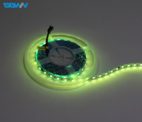 Tira de LED Flexible Inteligente RGB 5050 de 12V, Control Remoto por Aplicación, Retroiluminación para TV, PC, Dormitorio, Ambiente, SMD 5050