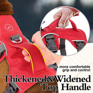 カスタムロゴ屋外反射トレーニング戦術犬ハーネス防水オックスフォードペット犬ベストハーネスメッシュパッド入り犬ハーネス - Product Image 4