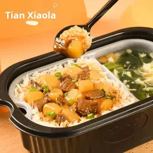 Riso Autoriscaldante Tian Xiaohua, Pollo in Salsa Gialla, Patate, Manzo, Zuppa Migliorata in Confezione, Cibo Istantaneo Conveniente, Porzione Grande - Product Image 3