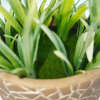 Tanaman Lavender buatan, cocok untuk dekorasi perlengkapan pernikahan di meja dekorasi rumah dalam pot keramik