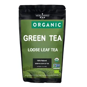Vente en gros 100% feuilles de thé vert biologique chinois naturel