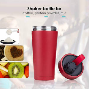 20oz Double Wall Leakproof Insulated Stainless Steel Shaker <strong>Bottle</strong> for Protein Mixes Kids <strong>Bottle</strong> Water - Product Image 3