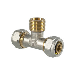 Raccord de compression TEE mâle haute pression Filetage NPT 20X3/4X20 pour raccords de tuyaux en laiton-Acier inoxydable CPVC Cuivre Zinc - Product Image 2