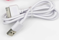 Cable de Carga USB de 30 Pines para iPhone 4, 4S, 3, 3GS, iPod Nano, iPad 1, 2, 3, Cable USB de 30 Pines, 1 Metro