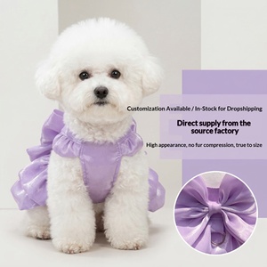 Princess Pet Wedding Dress - Elegant Lace <strong>Gown</strong> for Small <strong>Dogs</strong> &amp; Cats, Spring Party Tutu for Teddy &amp; Bichon - Product Image 2