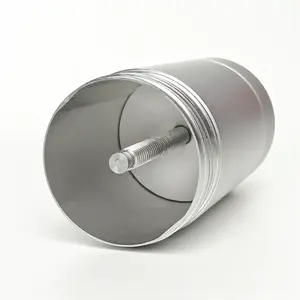 Eco Friendly 75 Ml Entire Aluminum Deodorant Container Bottle Screw Up Cosmetic Jar