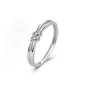 simple 925 sterling silver butterfly knot Ring