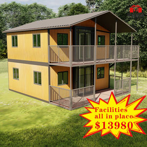 20-футовый портативный мобильный складной контейнер-дом, готовый сборный дом из сэндвич-панелей, современный офис-кабина HUAYING - Product Image 2