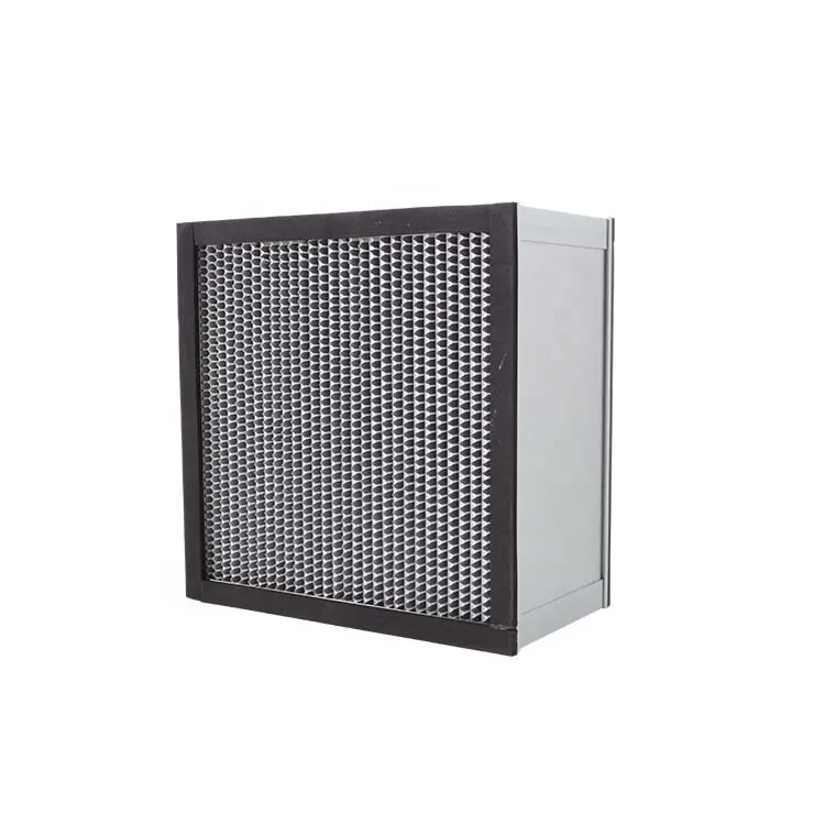Filter HEPA murah dengan pemisah khusus kotak serat kaca penyaring udara Hepa lapisan dalam Filter Hepa untuk laboratorium