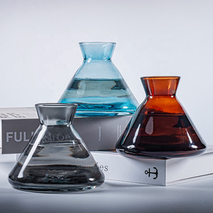 Bouteille diffuseur d'arômes conique élégante en verre de 200 ml, rechargeable, pour huiles essentielles et bâtonnets parfumés, idéale pour la maison ou la salle de bain - Product Image 2