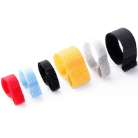 200mm Nylon Réutilisable Autobloquant Sangle Organisateur Crochet et Boucle Attache de Câble