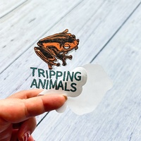 Vente en gros d'autocollants populaires imperméables personnalisés pour étiquettes d'impression de promotion de marque autocollants transparents personnalisés avec logo découpé à l'emporte-pièce
