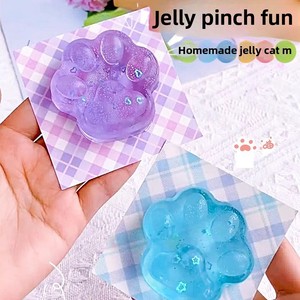 ชุดของเล่นเจลลี่แว็กซ์ EVA DIY สำหรับทำตราประทับสีไฟ ของเล่นบีบคลายเครียดรูปอุ้งเท้าแมว ทำเองได้ - Product Image 4
