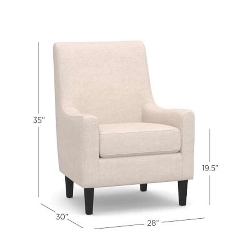 Modern Living Room Chairs Fabric Sofa Home Furniture Isaac Upholstered Armchair