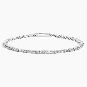 Pulsera de Plata de Ley 925 con Brillantes Diamantes de Moissanita para un Estilo Diario Elegante, Joyería de Moda para Mujer - Product Image 4