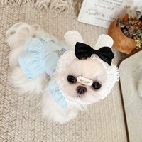 Bonnet oreilles de lapin mignon pour chats en dentelle chapeau pour animaux de compagnie accessoires de Cosplay couvre-chef drôle de chat couvre-chef pour animaux de compagnie