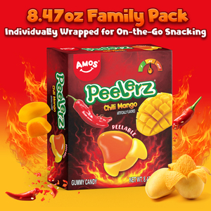 Amos Peelerz <strong>Candy</strong> Peeling Chili Mango Sweets Gummies Peelable Fruit Flavor Gummy <strong>Candy</strong> - Product Image 5
