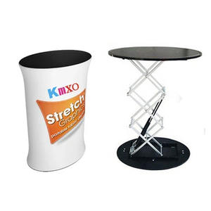 トレードショー展示ブースポータブルプロモーションテーブル折りたたみ式トレードショーディスプレイスタンドプロモーションカウンターテーブル - Product Image 3