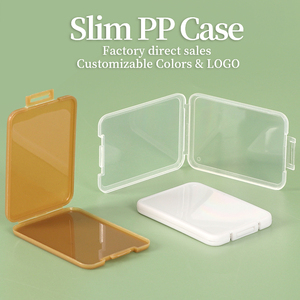 SUNSHING Lightweight Shatter Containers Clear <b>Memory</b> <b>Card</b> Cases Hinged Lid Slim <b>SD</b> <b>Card</b> Package Box for SDHC/SDXC CF TF XD XQD - Product Image 5