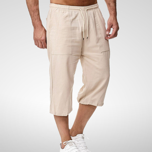 Shorts Bermuda <span class=keywords><strong>Homme</strong></span> Taille Haute en Coton, Longueur 3/4, Grande Taille 5XL, <span class=keywords><strong>3XL</strong></span>, Pantalon d'Été pour <span class=keywords><strong>Homme</strong></span> - Product Image 4