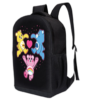 Sac à dos tendance pour filles Care Bears, sac à dos d'école et de voyage avec compartiment intégré pour ordinateur portable
