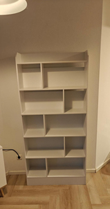 Estantería <span class=keywords><strong>Blanca</strong></span> Resistente con Certificación BSCI, Librería con 6 Compartimentos, Estante de Almacenamiento, Estantería Vertical para Sala de Estar, Oficina, Dormitorio - Product Image 3