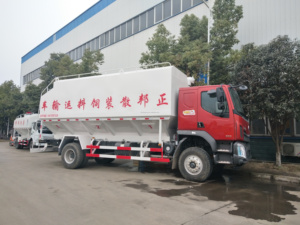 Camion de transport d'aliments pour volailles de 14 tonnes et 28 m³ avec décharge par vis sans fin pour fermes avicoles - Product Image 4