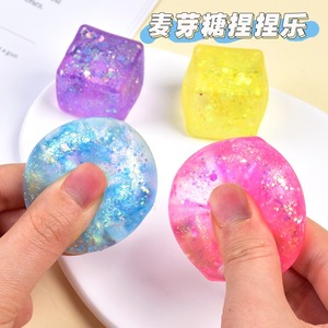 ของเล่นบีบคลายเครียดยอดฮิต ของเล่นสัมผัสเพื่อผ่อนคลาย ลูกบอลบีบคลายเครียด ของเล่นบีบรูปทรงก้อนน้ำแข็งหลากสี - Product Image 2