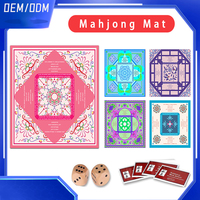 Tapis de jeu de casino moderne antidérapant insonorisé portable pour 4 joueurs, poker Texas, mahjong, tapis de table en caoutchouc, tapis de table personnalisé