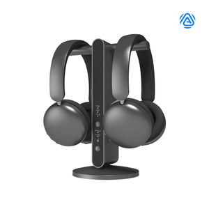 Casque TV sans fil pour seniors avec Qualcomm <span class=keywords><strong>AptX</strong></span> à faible latence, transmetteur optique RCA AUX, station de charge, sans décalage audio - Product Image 2