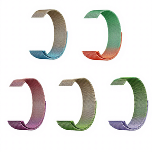Bracelet de montre en acier inoxydable avec boucle magnétique de type Milanese pour montre IWatch, modèle Milanese toutes couleurs CN - Product Image 2