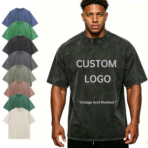 T-shirt Oversize Streetwear en Coton Lavé à l'Acide 220 g/m² de Haute Qualité, Style Vintage, Personnalisable avec Logo - Product Image 3