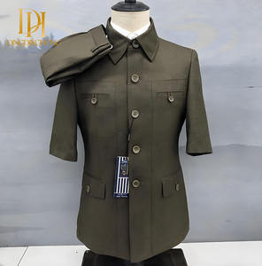 Ensemble d'Été Homme Veste Ajustée à Simple Boutonnage et Pantalon à Manches Courtes – Nouvelle Collection Cross-Border Chaude à Braguette Zippée - Product Image 6