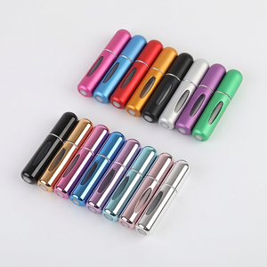 Flacon pulvérisateur en verre et aluminium rechargeable, scellé, coloré, avec pompe, pour <span class=keywords><strong>parfum</strong></span>, remplissage par le bas, 5ml 8ml, échantillon gratuit - Product Image 1